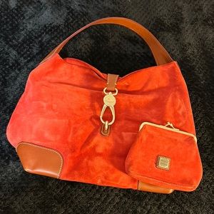 Dooney & Bourke Suede Bag & Coin Purse